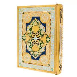 Библия объемная "Вера" с лазуритом, Златоуст