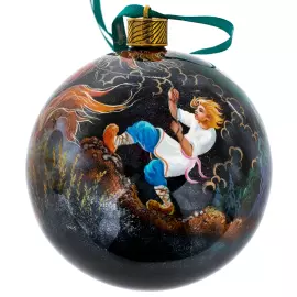 Набор елочный шаров "Конёк-горбунок" 3 шт, Федоскино