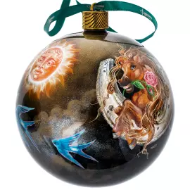 Набор елочный шаров "Конёк-горбунок" 3 шт, Федоскино