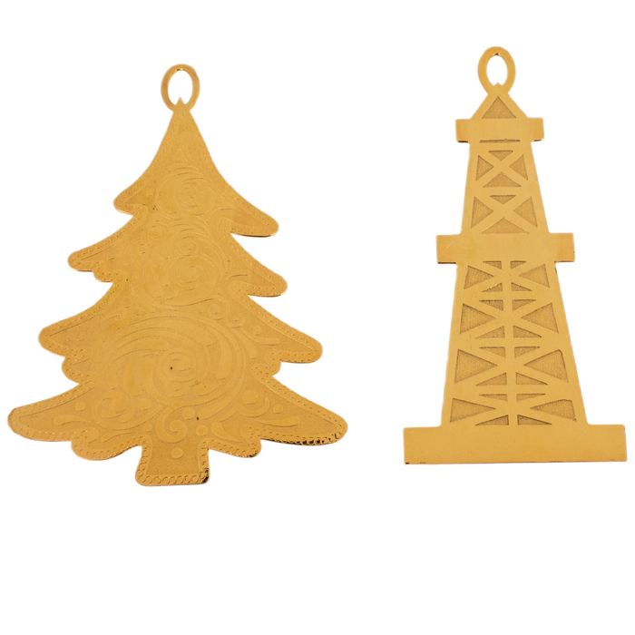 Set of Christmas tree toys "Exchange" 5 pcs, Zlatoust