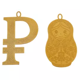 Комплект елочных игрушек "Биржа" 6 шт., Златоуст