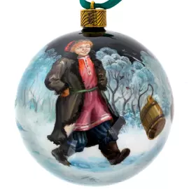 Набор ёлочных шаров "По щучьему велению" 3 шт, Федоскино