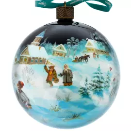Набор ёлочных шаров "По щучьему велению" 3 шт, Федоскино