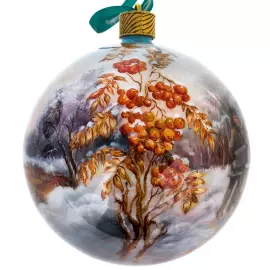 Набор ёлочных шаров "Снегурочка" 3 шт, Федоскино