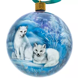 Набор ёлочных шаров "Русский север" 2 шт, Федоскино
