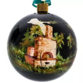 Набор ёлочных шаров "Гуси-лебеди" 2 шт, Федоскино