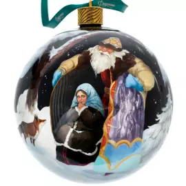 Набор ёлочных шаров "Морозко" 3 шт, Федоскино