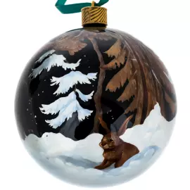 Набор ёлочных шаров "Морозко" 3 шт, Федоскино