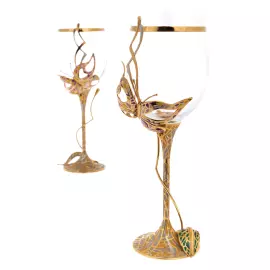 Набор фужеров "Бабочки" на 2 персоны, Златоуст