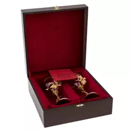 Набор фужеров "Бабочки" на 2 персоны, Златоуст