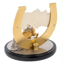 Статуэтка "Подкова с лошадью" Златоуст