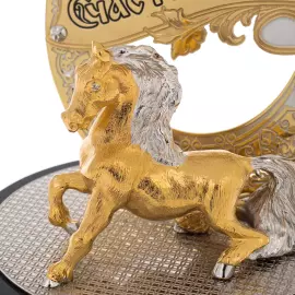 Статуэтка "Подкова с лошадью" Златоуст