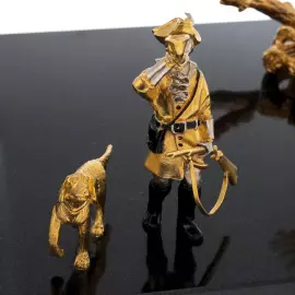 Набор для водки на камне "Лось" на 6 персон, Златоуст