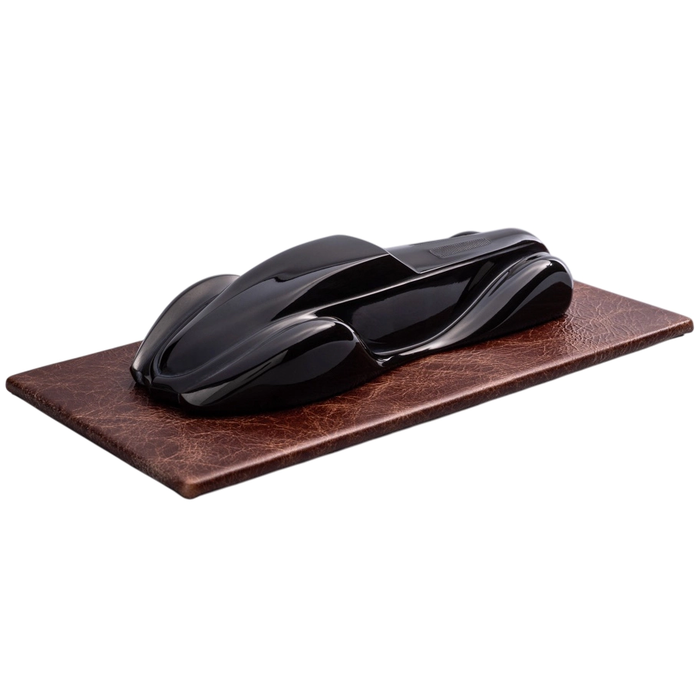 Dark amber decorative statuette "Automobile"