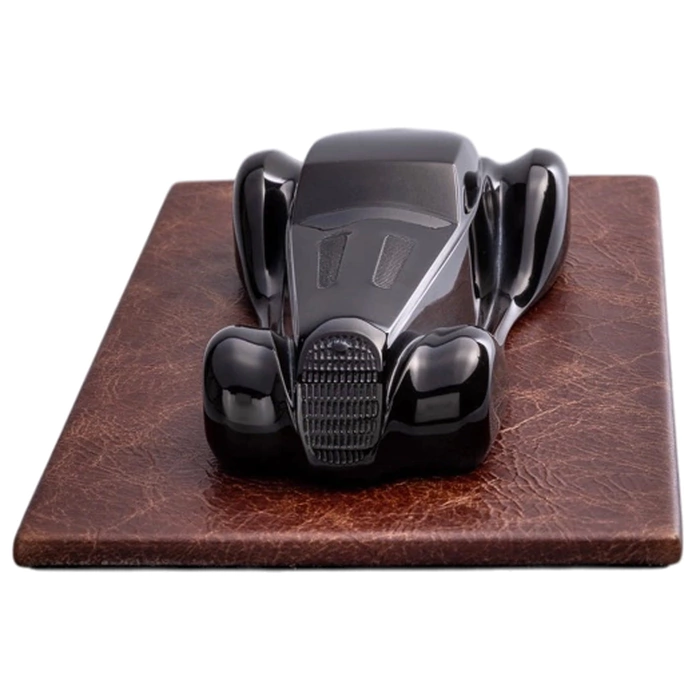 Dark amber decorative statuette "Automobile"