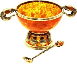 Салатница из янтаря "Креветки" Салатница из янтаря "Креветки"