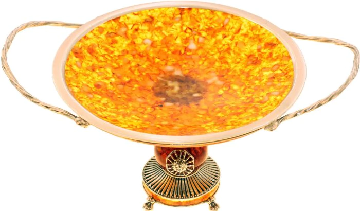 Candy bowl made of amber "Caesar"