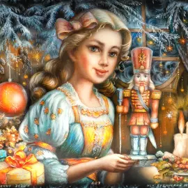 Шкатулка "Щелкунчик" Буцинский, Федоскино