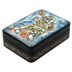 Шкатулка "Волшебная зима" Юрьева, Федоскино