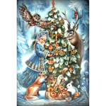 Шкатулка "Волшебная зима" Юрьева, Федоскино