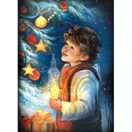 Шкатулка "Маленький принц" Волохина, Федоскино