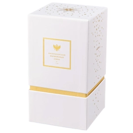 Свеча ароматическая с подсвечником "Скарлетт. Аромат Ваниль-Пачули"