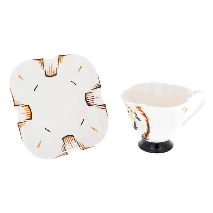 Tea steamer made of porcelain "Japan. Autumn" for 1 person