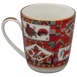 Пара чайная фарфоровая "Колокол. Красный конь"