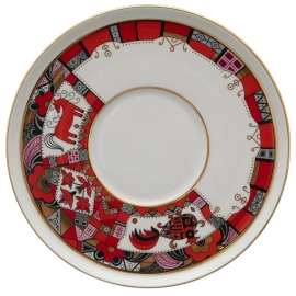 Набор чайный фарфоровый "Колокол. Красный конь" на 2 персоны