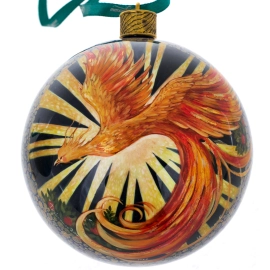 Набор ёлочных шаров "Конек-Горбунок" 3 шт, Федоскино