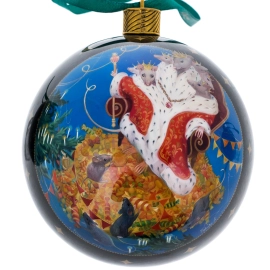 Набор ёлочных шаров "Щелкунчик" 3 шт, Федоскино