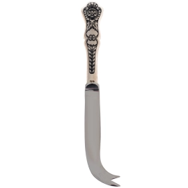 Сырница серебряная с ножом "Черновой рисунок"