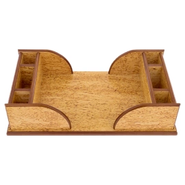 Органайзер для бумаг, карельская береза