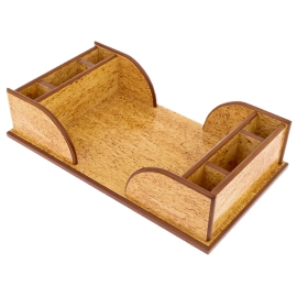 Органайзер для бумаг, карельская береза