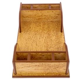 Органайзер для бумаг, карельская береза