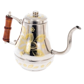 Набор чайный "Цветочек" с самоваром, 5 литров