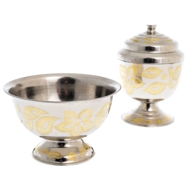 Набор чайный "Цветочек" с самоваром, 5 литров