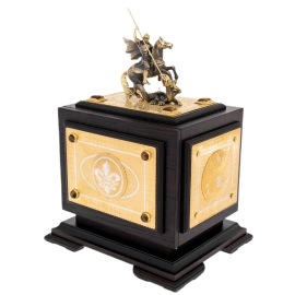 Сейф украшенный "Георгий Победоносец" малый, Златоуст