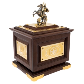 Сейф украшенный "Георгий Победоносец" большой, Златоуст