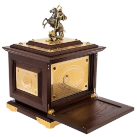 Сейф украшенный "Георгий Победоносец" большой, Златоуст