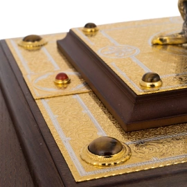 Сейф украшенный "Георгий Победоносец" большой, Златоуст