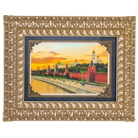 Картина на золоте "Кремлёвская набережная"