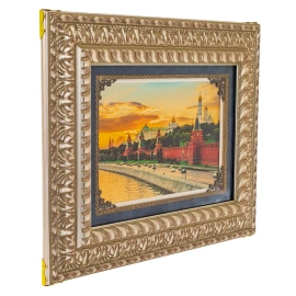 Картина на золоте "Кремлёвская набережная"