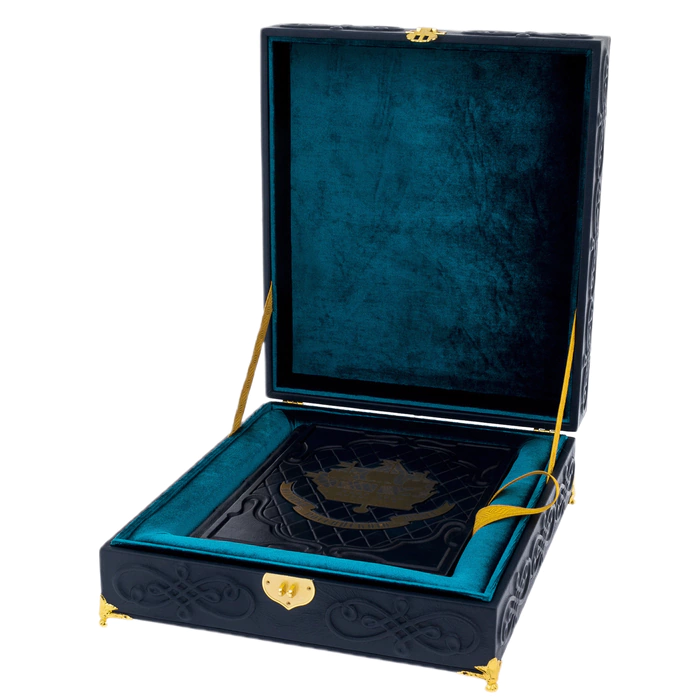 Leather-bound book "The History of the Russian Navy" in a gift box