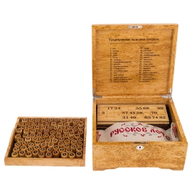 Лото подарочное из карельской березы "Русское"