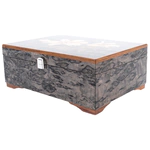 Шкатулка из тонированной карельской березы "Лилия"