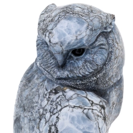 Скульптура из голубого ангидрита "Сова"