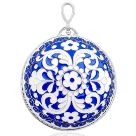 Набор подарочный новогодний "Зимний" с шаром, игрушкой и брелоком