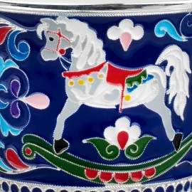 Coffee pair "Horse" with a Christmas tree toy