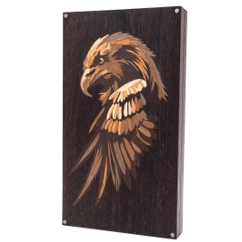 Backgammon made of wenge and maple "Eagle of Victory"